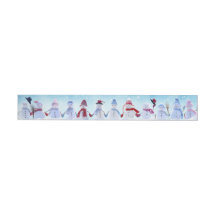 Warm and Cosy Snowmen - Long Sticker