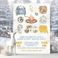 Warm and Cosy Winter Party Christmas bonfire