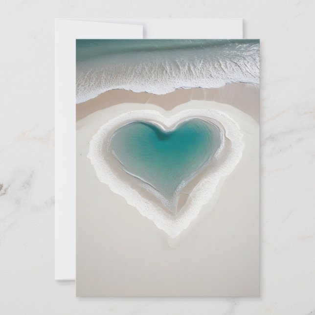 Warm and Inviting Heart Holiday Card (Front)