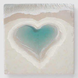 Warm and Inviting Heart Stone Coaster