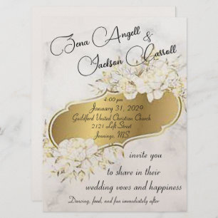 Warm and Inviting Wedding Invitation