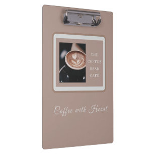 Warm Artisan Coffee Shop Business Branding  Clipboard