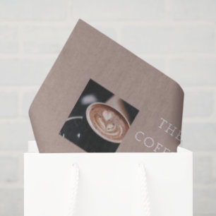 Warm Artisan Coffee Shop Business Branding  Tissue Paper