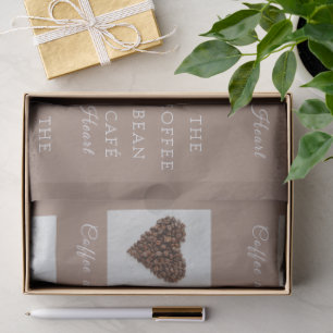 Warm Artisan Coffee Shop Business Branding  Tissue Paper