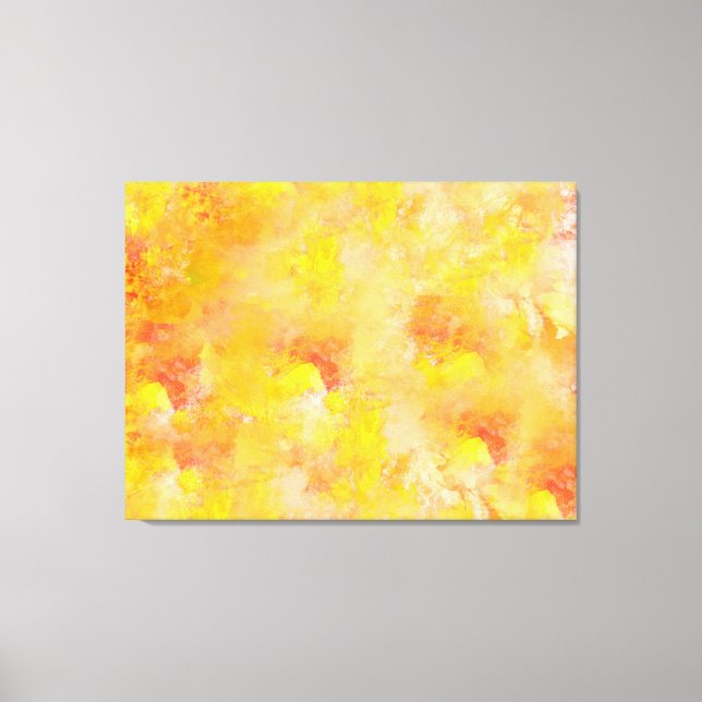 Warm autumn abstract  painting 2 canvas print (Front)