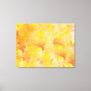 Warm autumn abstract painting 2 canvas print