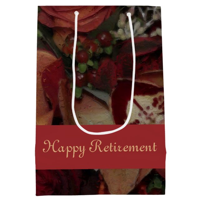 Warm Autumn Colours  Medium Gift Bag (Back)