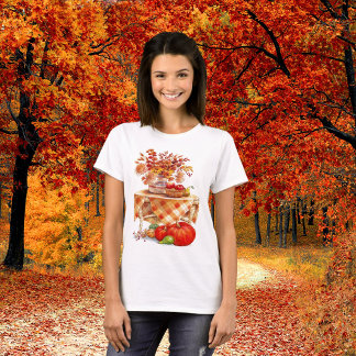 Warm Autumn Harvest Table Still Life Women's T-Shirt