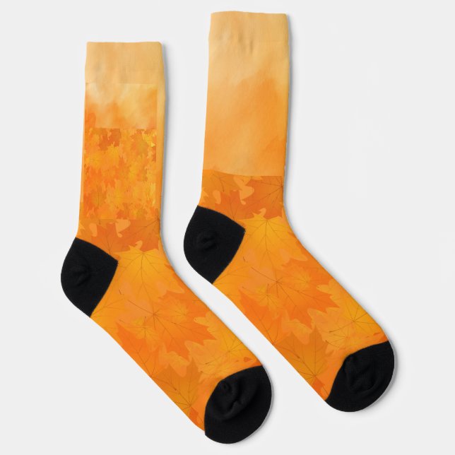 Warm Autumn Leaves Socks (Right)