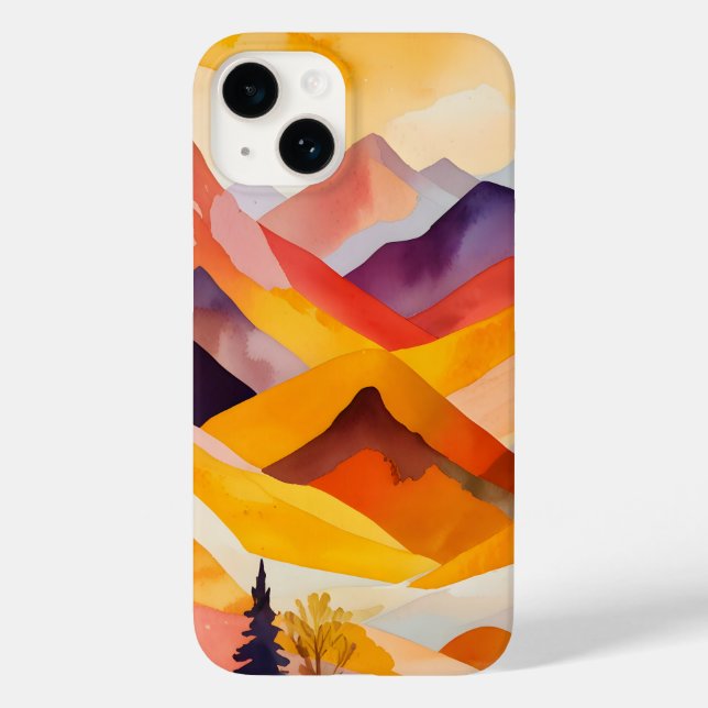 Warm Autumn Mountains Case-Mate iPhone Case (Back)