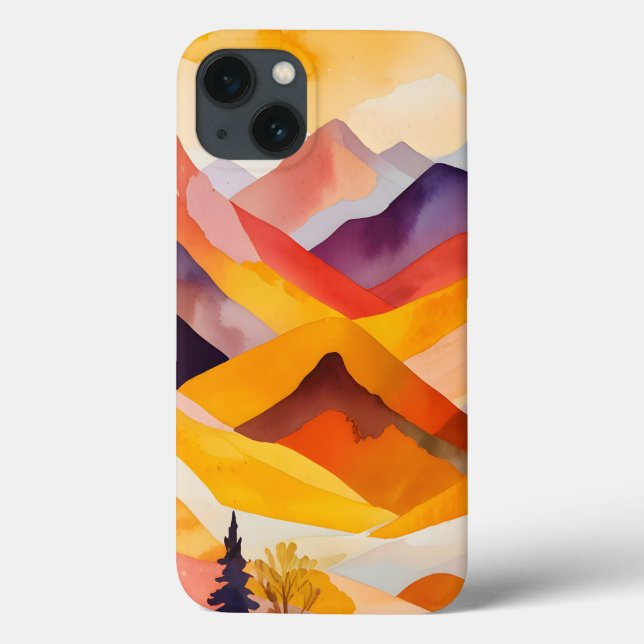 Warm Autumn Mountains Case-Mate iPhone Case (Back)