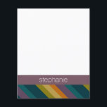 Warm Autumn Striped Pattern Custom Name<br><div class="desc">A geometric design with warm,  fall colours and an area for monograms or names. If you need to adjust the artwork or change the font,  you can click on the customise area. This will take you to the design tool where you can make many changes.</div>