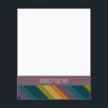 Warm Autumn Striped Pattern Custom Name<br><div class="desc">A geometric design with warm,  fall colours and an area for monograms or names. If you need to adjust the artwork or change the font,  you can click on the customise area. This will take you to the design tool where you can make many changes.</div>