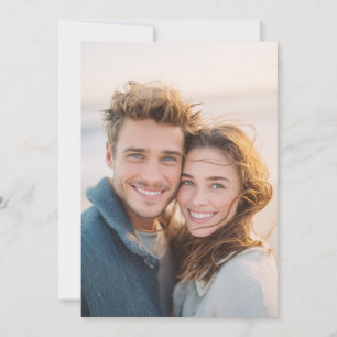 Warm Beige Candid Photo Invitation