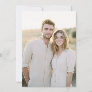 Warm Beige Casual Photo Invitation