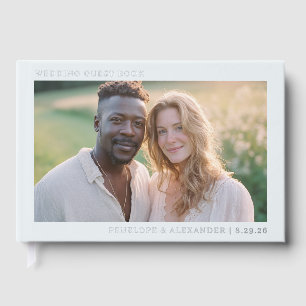 Warm Beige Minimalist Photo Guest Book