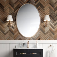Warm Brown Herringbone Chevron Tile