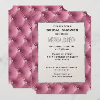 Warm Chic Pink Faux Velvet Bridal Shower