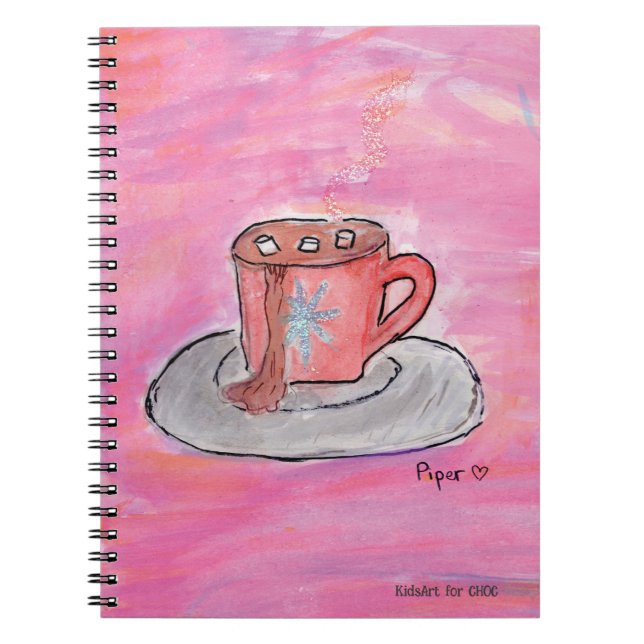 Warm CHOColate Wishes - Kids Art for CHOC Notebook (Front)
