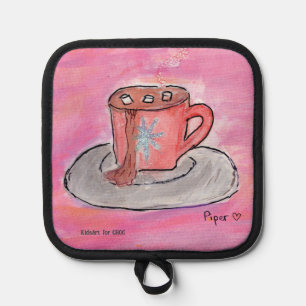 Warm CHOColate Wishes - Kids Art for CHOC Pot Holder