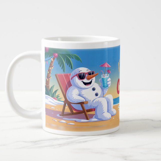 Warm Christmas Dream Large Coffee Mug (Left)