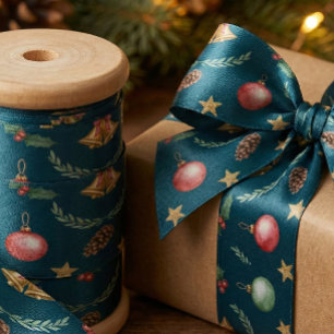 Warm Christmas Magic Custom Gifts for Everyone Grosgrain Ribbon