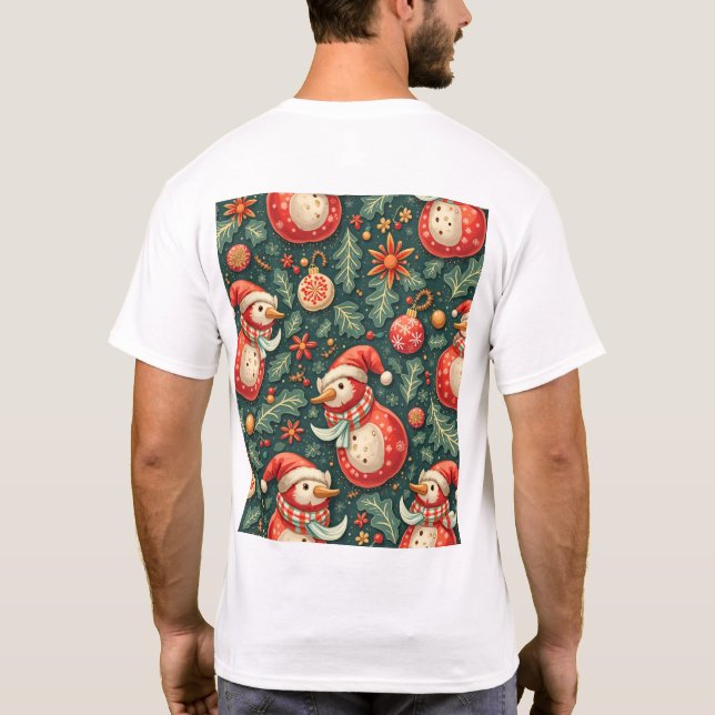  warm christmas t-shirt (Back)