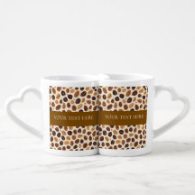 Warm Coffee Bean Roast Tones Seamless Pattern