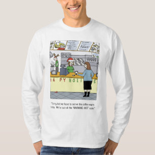 Warm Coffee Cartoon T-Shirt