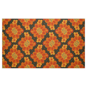 Warm colour retro vintage seamless fabric