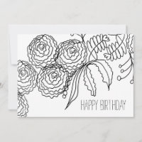 Warm Colouring Carnation Flower Botanical Art