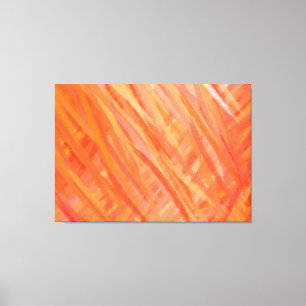 Warm Colours Abstract Art Painting 3 Canvas Print