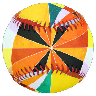 Warm Colours Cool Angular Geometric Shapes Softball