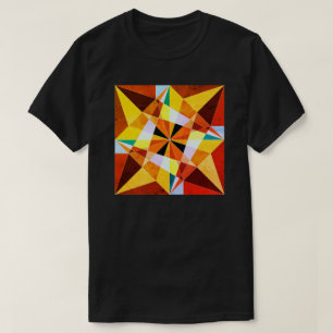 Warm Colours Cool Angular Geometric Shapes T-Shirt