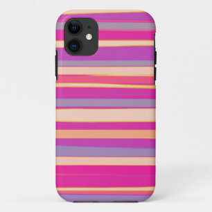 Warm colours diagonal stripes graphic art 2 Case-Mate iPhone case