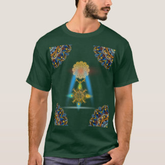 Warm colours Mandala golden rainbow T-Shirt