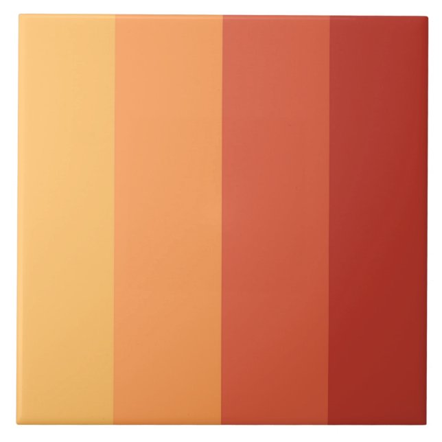 Warm colours - retro shades tile (Front)