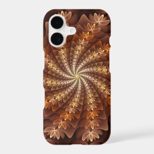 Warm Colours, Trippy Modern Fractal Art Pattern
