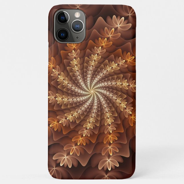 Warm Colours, Trippy Modern Fractal Art Pattern Case-Mate iPhone Case (Back)