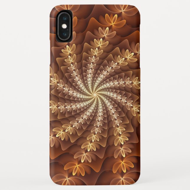 Warm Colours, Trippy Modern Fractal Art Pattern Case-Mate iPhone Case (Back)