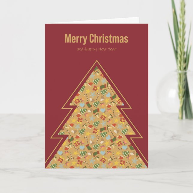 Warm & Cozy Traditional Christmas Card (Front)