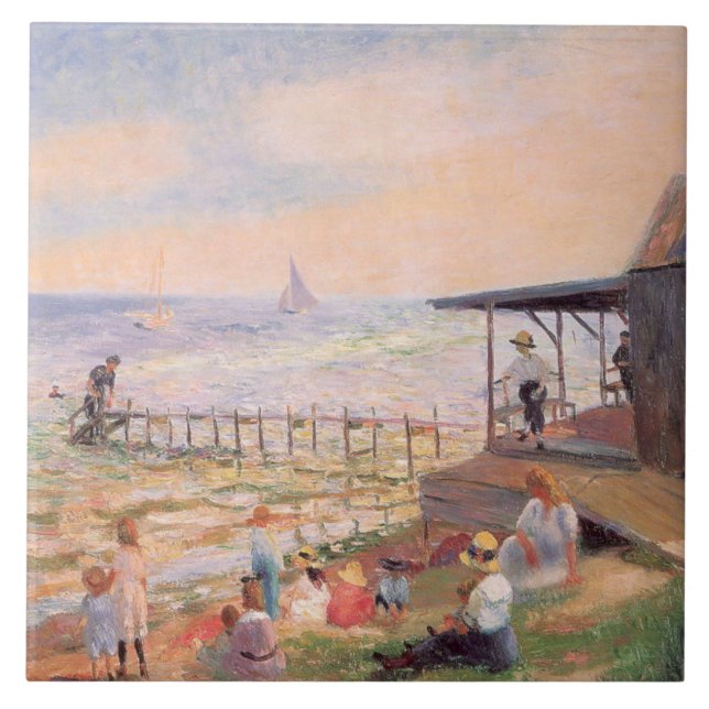 Warm Day at the Beach Tile (Front)