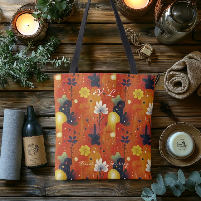 Warm Desert Bloom Wellness Tote Bag (Creator Uploaded)