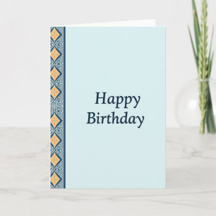 Warm Diamond Birthday Card
