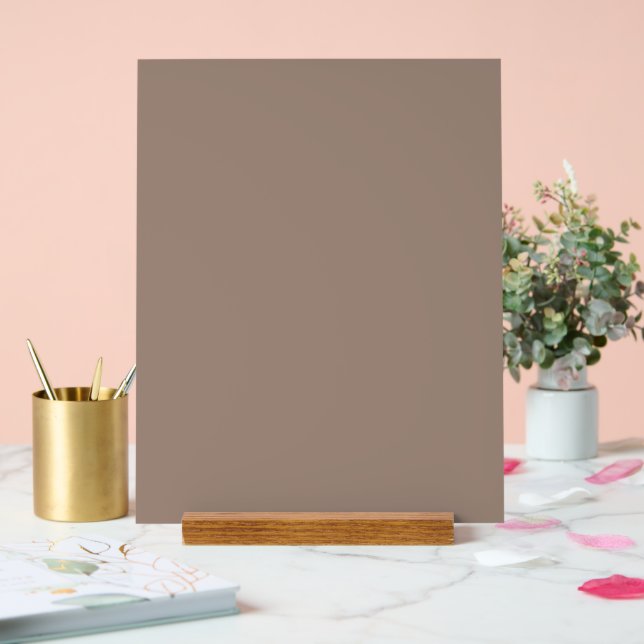 Warm Dusty Rose Background – Wedding Design Acrylic Sign (Wedding)