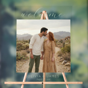 Warm Earthy Romantic Photo Acrylic Sign