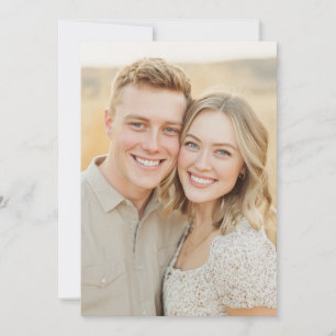 Warm Earthy Romantic Photo Invitation