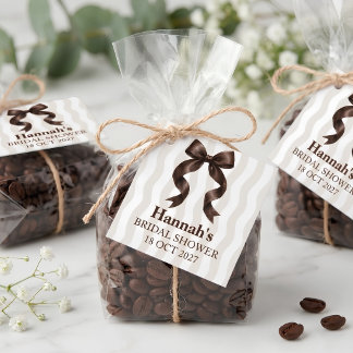 Warm Editorial Love Is Brewing Favour Tag