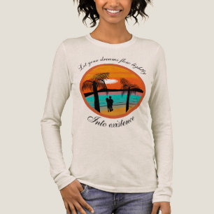 Warm Embrace: Sunset Silhouette Design T-Shirt Tri-Blend Shirt