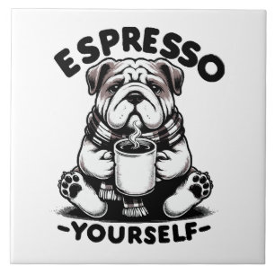 Warm Espresso Bulldog Tile